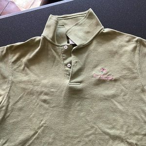 Las Brisas Resort Wear- Green Polo. Small.